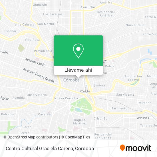 Mapa de Centro Cultural Graciela Carena