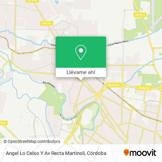Mapa de Angel Lo Celso Y Av Recta Martinoli