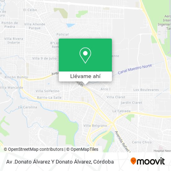 Mapa de Av .Donato Álvarez Y Donato Álvarez