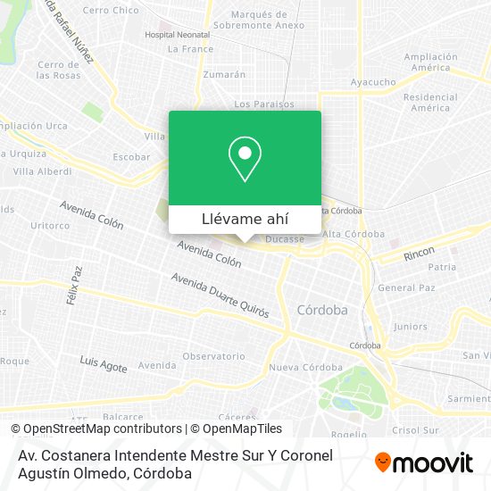 Mapa de Av. Costanera Intendente Mestre Sur Y Coronel Agustín Olmedo