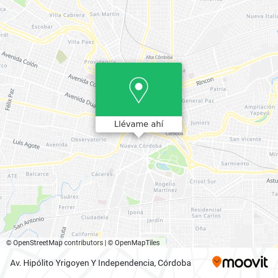 Mapa de Av. Hipólito Yrigoyen Y Independencia