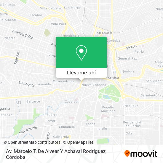 Mapa de Av. Marcelo T. De Alvear Y Achaval Rodriguez