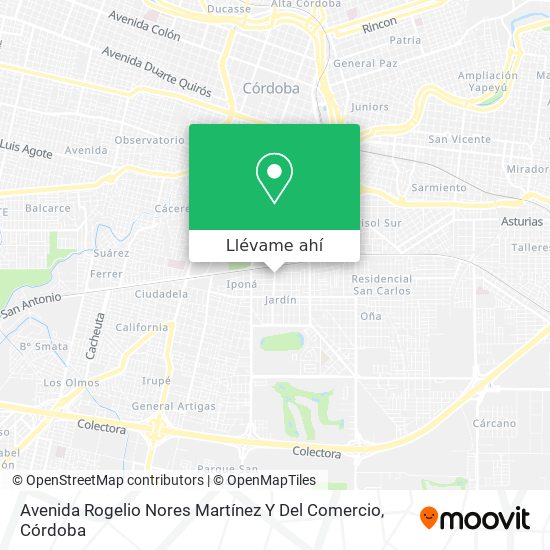 Mapa de Avenida Rogelio Nores Martínez Y Del Comercio