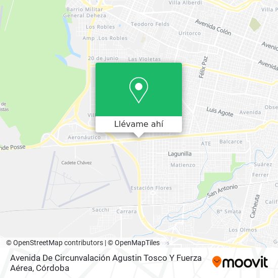 Mapa de Avenida De Circunvalación Agustin Tosco Y Fuerza Aérea