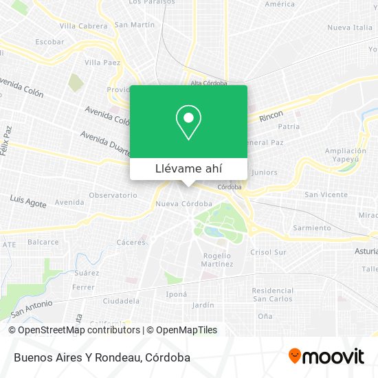 Mapa de Buenos Aires Y Rondeau