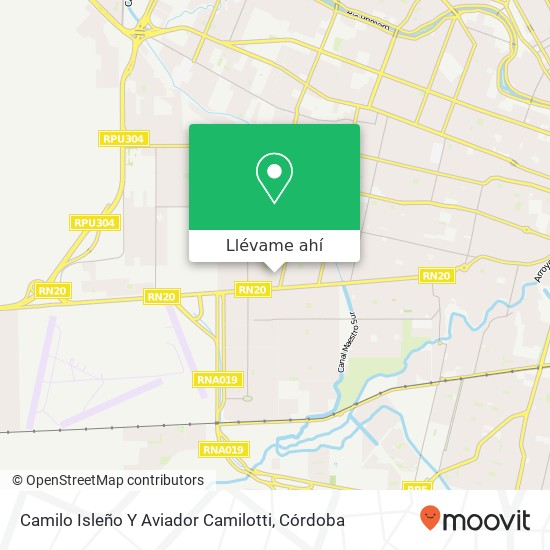 Mapa de Camilo Isleño Y Aviador Camilotti