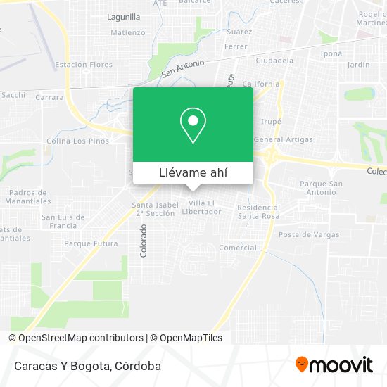 Mapa de Caracas Y Bogota