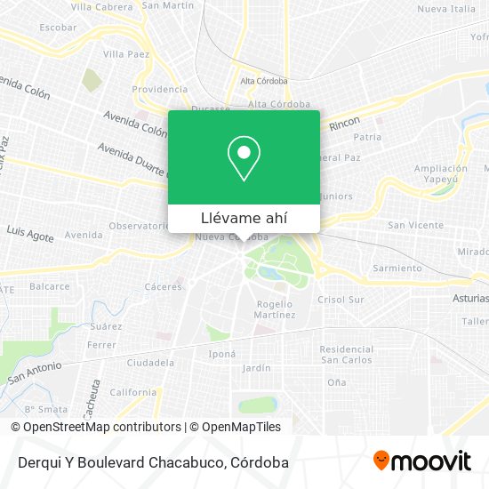 Mapa de Derqui Y Boulevard Chacabuco
