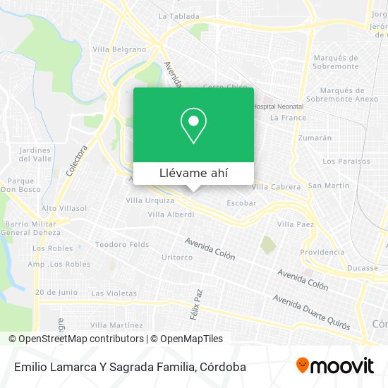 Mapa de Emilio Lamarca Y Sagrada Familia