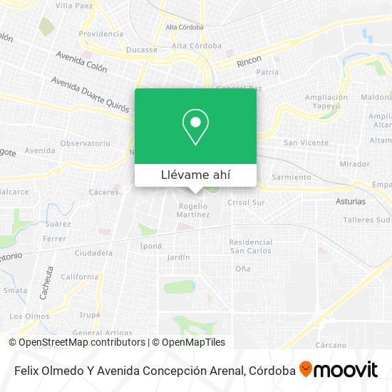 Mapa de Felix Olmedo Y Avenida Concepción Arenal
