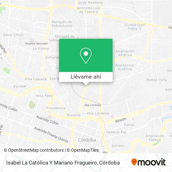 Mapa de Isabel La Católica Y Mariano Fragueiro