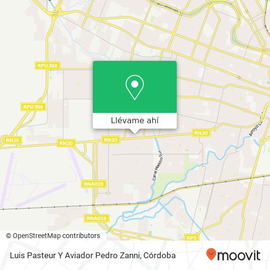 Mapa de Luis Pasteur Y Aviador Pedro Zanni