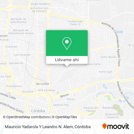 Mapa de Mauricio Yadarola Y Leandro N. Alem