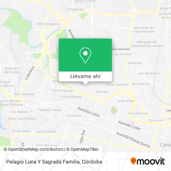 Mapa de Pelagio Luna Y Sagrada Familia