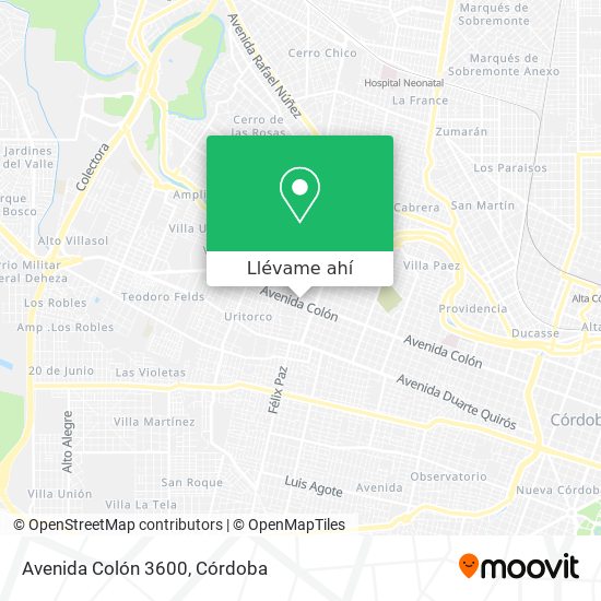 Mapa de Avenida Colón 3600