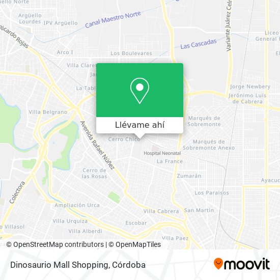 Mapa de Dinosaurio Mall Shopping