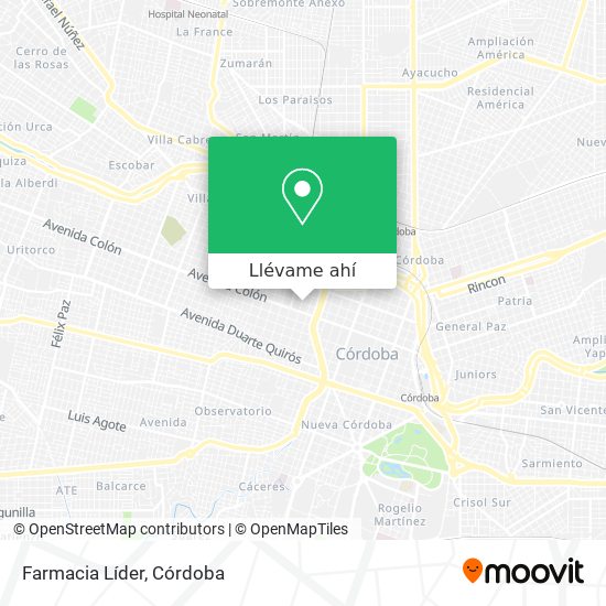 Mapa de Farmacia Líder