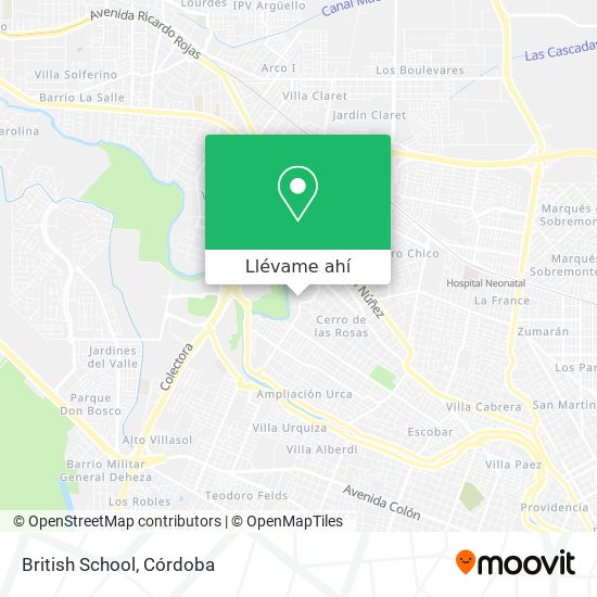 Mapa de British School