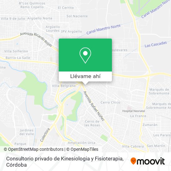 Cómo llegar a Consultorio privado de Kinesiologia y Fisioterapia en Córdoba  en Colectivo o Trolleybus?