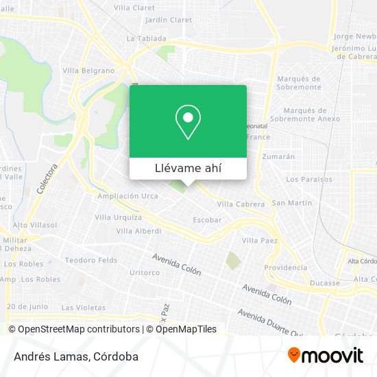 Mapa de Andrés Lamas