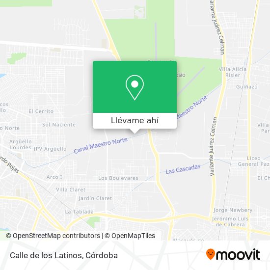 Mapa de Calle de los Latinos