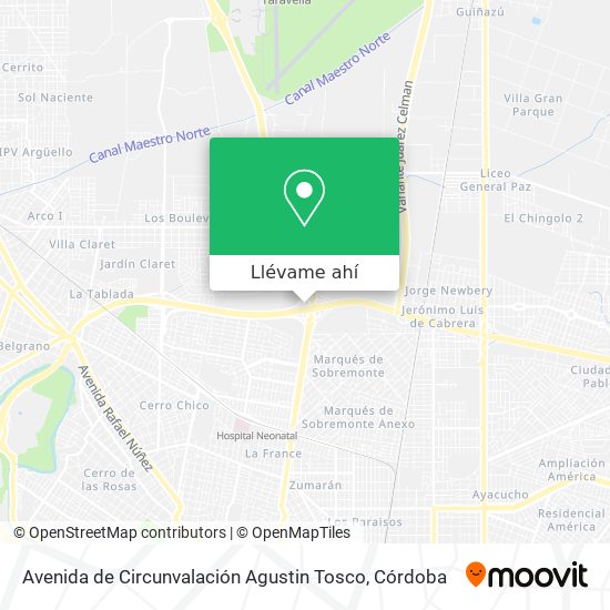 Mapa de Avenida de Circunvalación Agustin Tosco