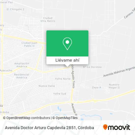 Mapa de Avenida Doctor Arturo Capdevila 2851
