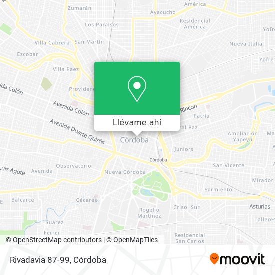 Mapa de Rivadavia 87-99