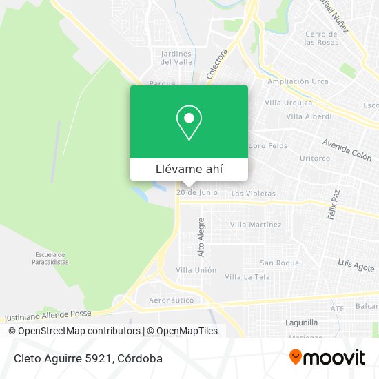 Mapa de Cleto Aguirre 5921