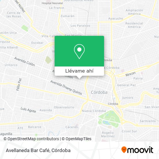 Mapa de Avellaneda Bar Café