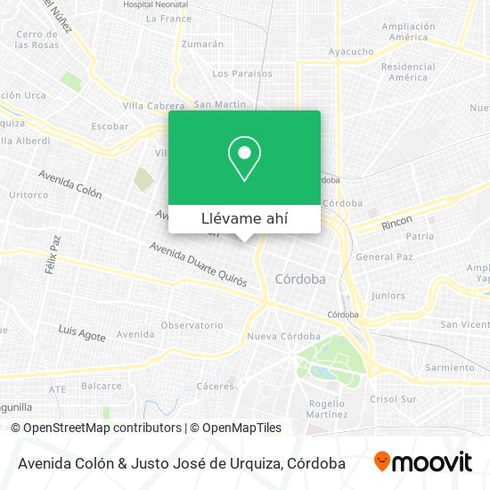 Mapa de Avenida Colón & Justo José de Urquiza