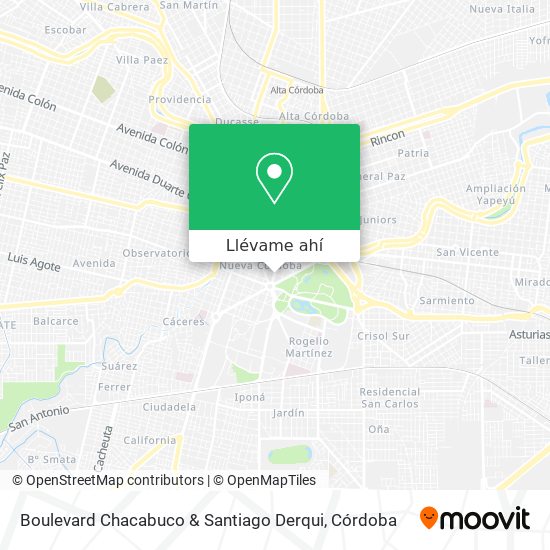 Mapa de Boulevard Chacabuco & Santiago Derqui