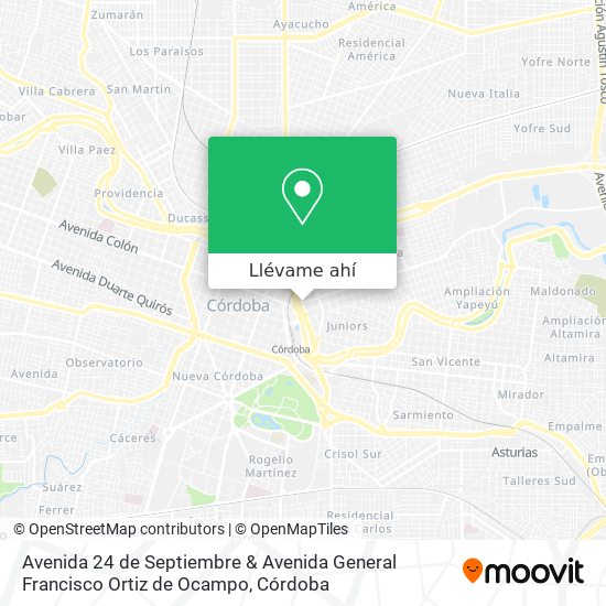 Mapa de Avenida 24 de Septiembre & Avenida General Francisco Ortiz de Ocampo