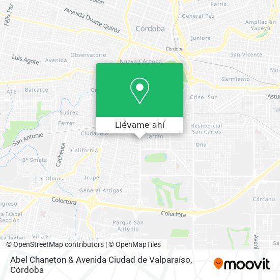 Mapa de Abel Chaneton & Avenida Ciudad de Valparaíso
