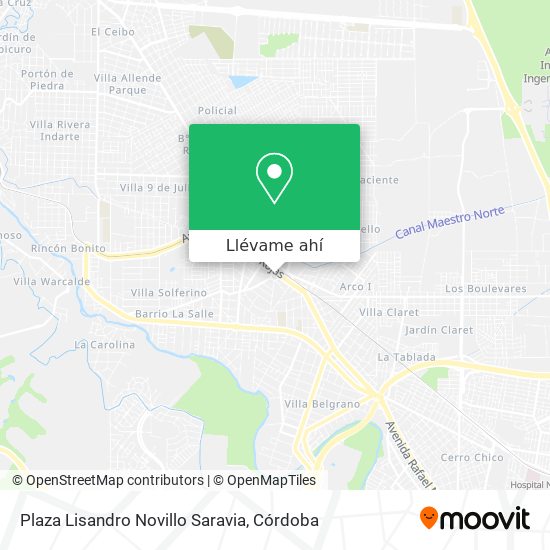 Mapa de Plaza Lisandro Novillo Saravia