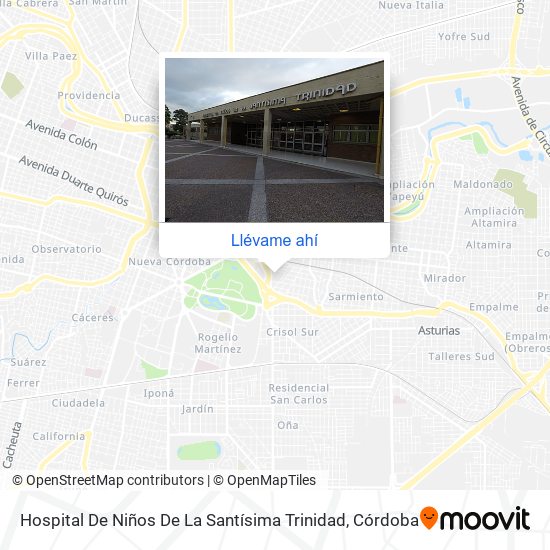 Mapa de Hospital De Niños De La Santísima Trinidad