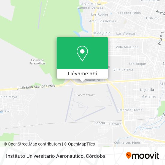 Mapa de Instituto Universitario Aeronautico