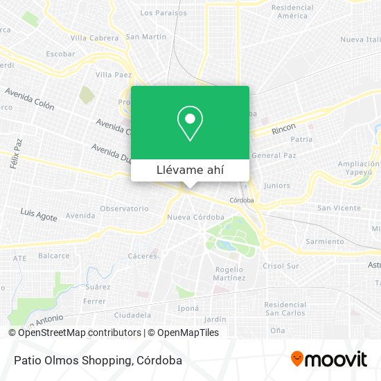 Mapa de Patio Olmos Shopping