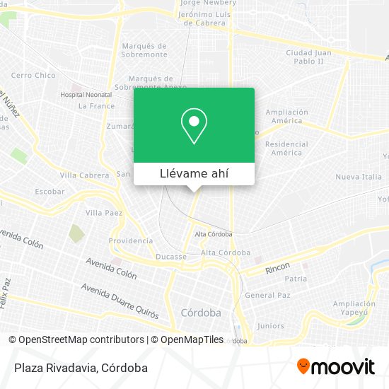 Mapa de Plaza Rivadavia