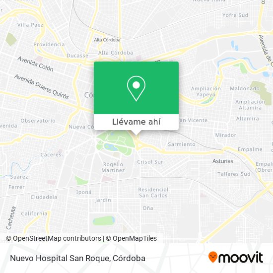 Mapa de Nuevo Hospital San Roque