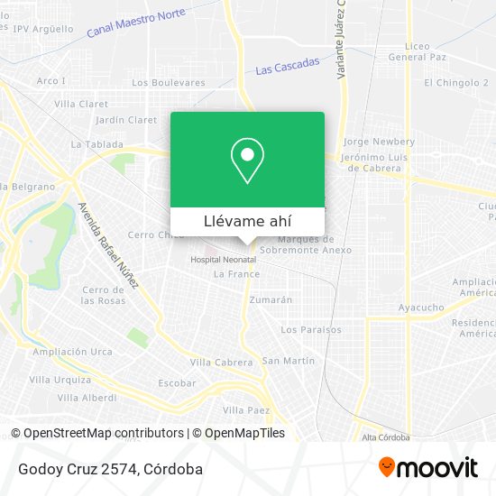 Mapa de Godoy Cruz 2574