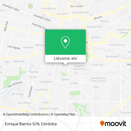 Mapa de Enrique Barros S/N