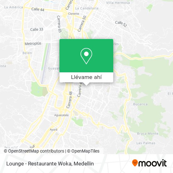 Mapa de Lounge - Restaurante Woka