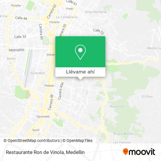 Mapa de Restaurante Ron de Vinola