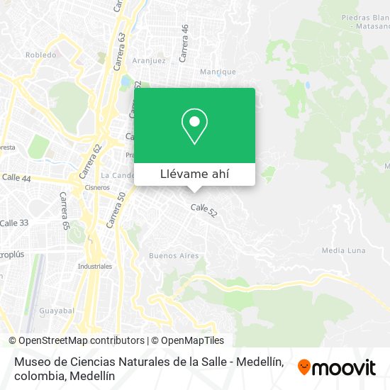 Mapa de Museo de Ciencias Naturales de la Salle - Medellín, colombia