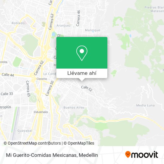Mapa de Mi Guerito-Comidas Mexicanas