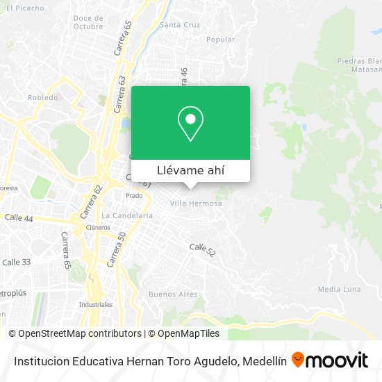 Mapa de Institucion Educativa Hernan Toro Agudelo