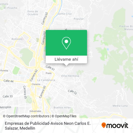 Mapa de Empresas de Publicidad-Avisos Neon Carlos E. Salazar