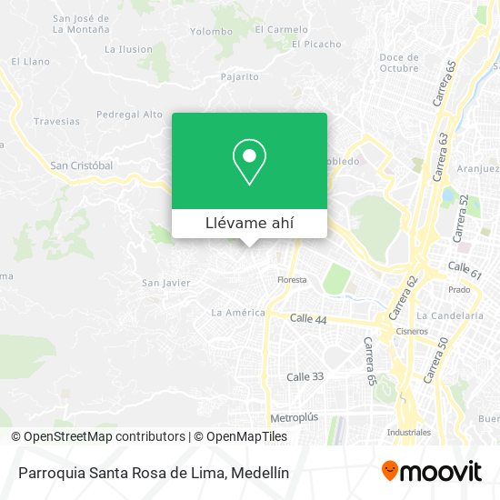 Mapa de Parroquia Santa Rosa de Lima