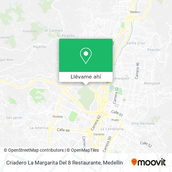 Mapa de Criadero La Margarita Del 8 Restaurante